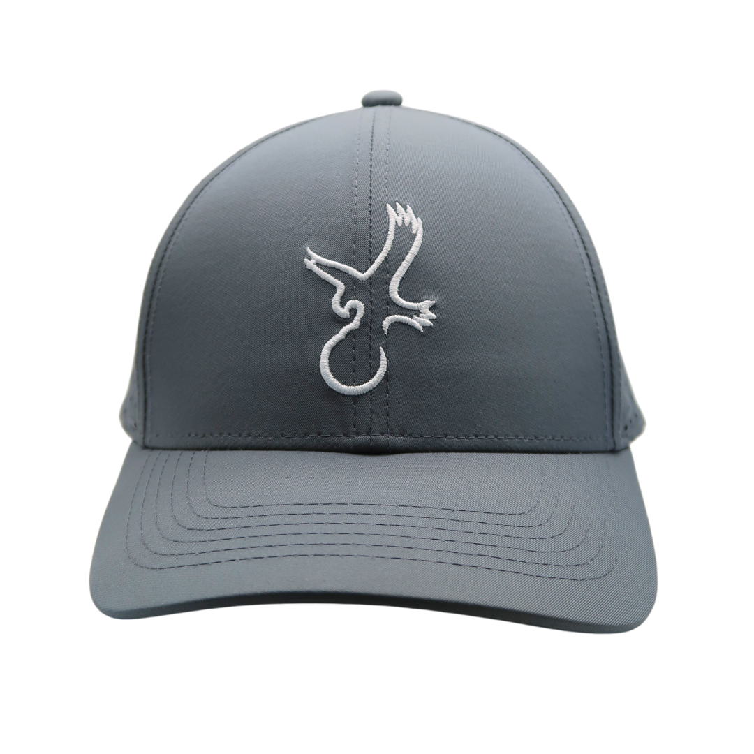 Grey/White Eagle Performance Hat from Talon Golf LLC