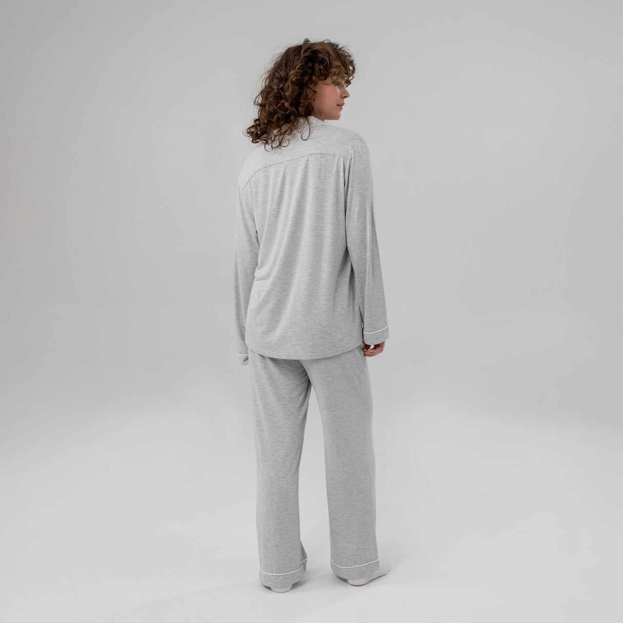 Women's Luxe Bamboo Long PJ Set from Hotel Collection