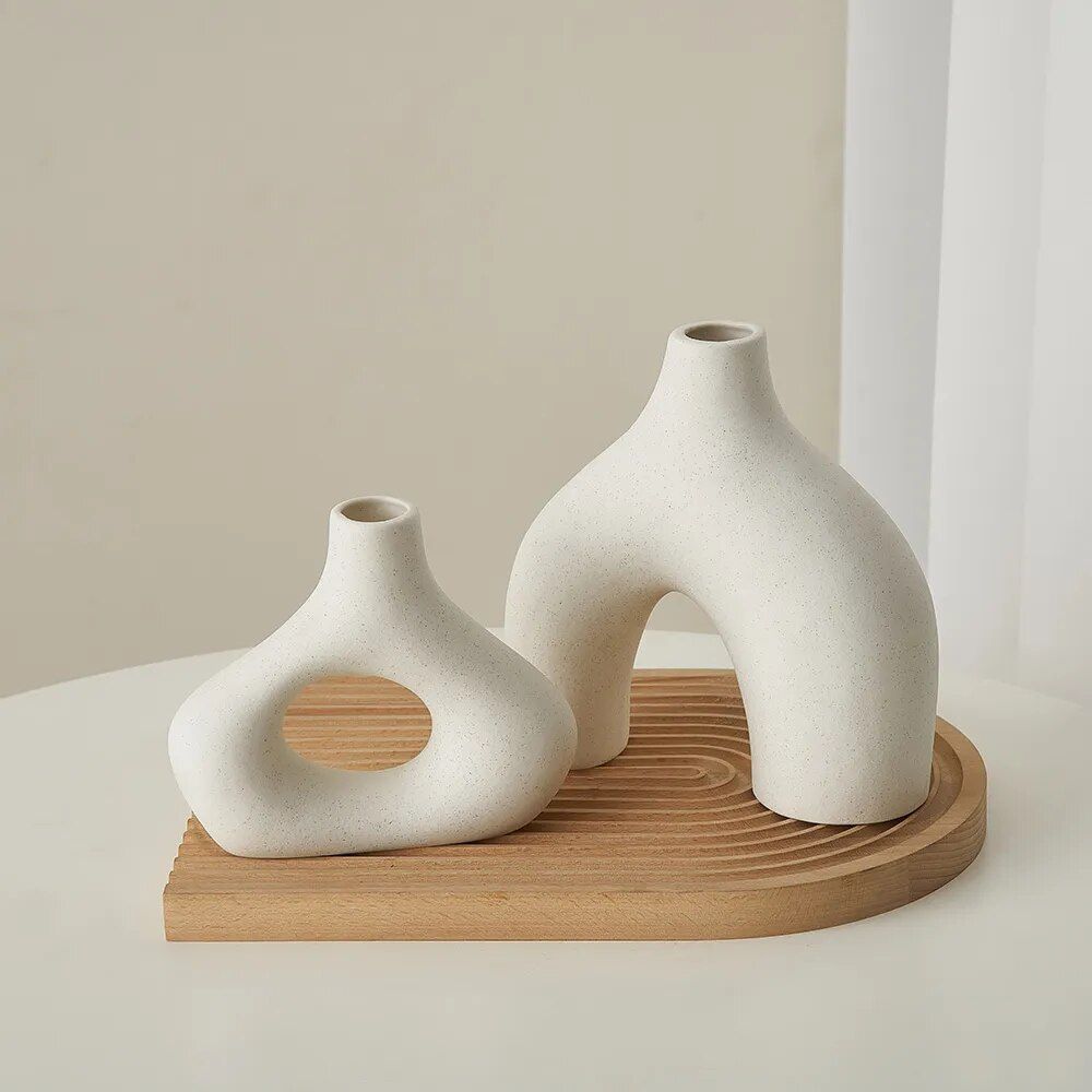 Hollow Ceramic Vase Set from Moderny