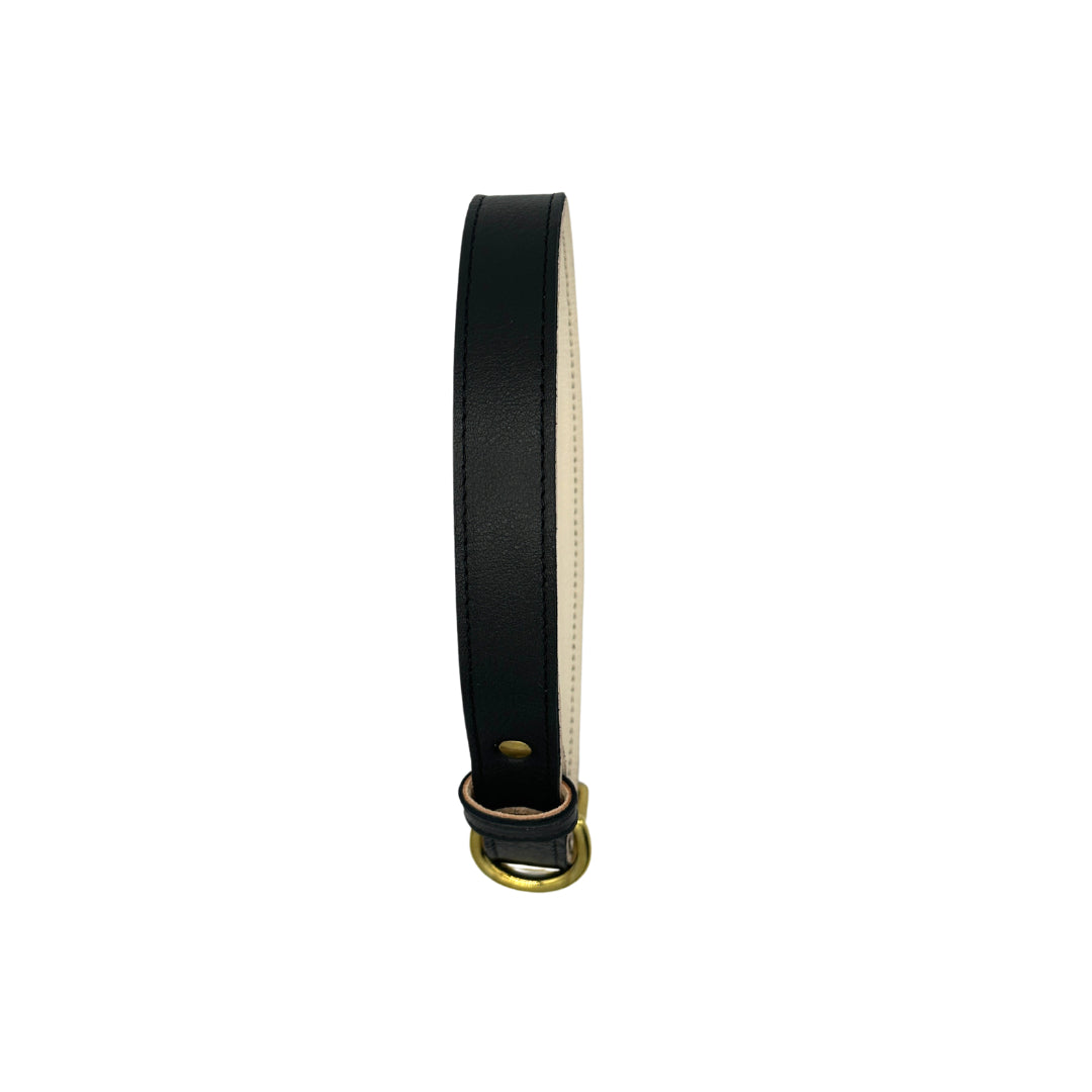 Plain Leather Dog Collar from Bonne et Filou