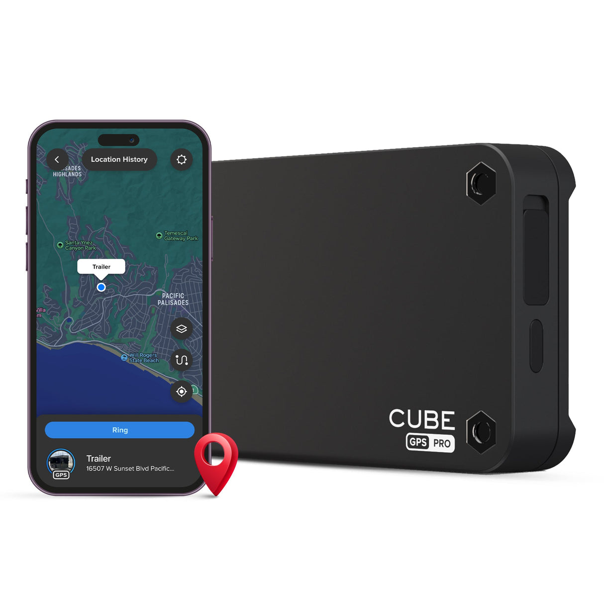 Cube GPS PRO Tracker: Magnetic GPS Tracker | 1 Year Battery Life | 4G LTE | Real-Time Tracking from Cube Tracker