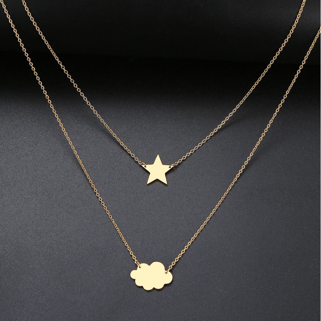 Star, Cloud Necklace - Gold from Medusa's Makeup