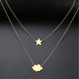 Star, Cloud Necklace - Gold from Medusa's Makeup