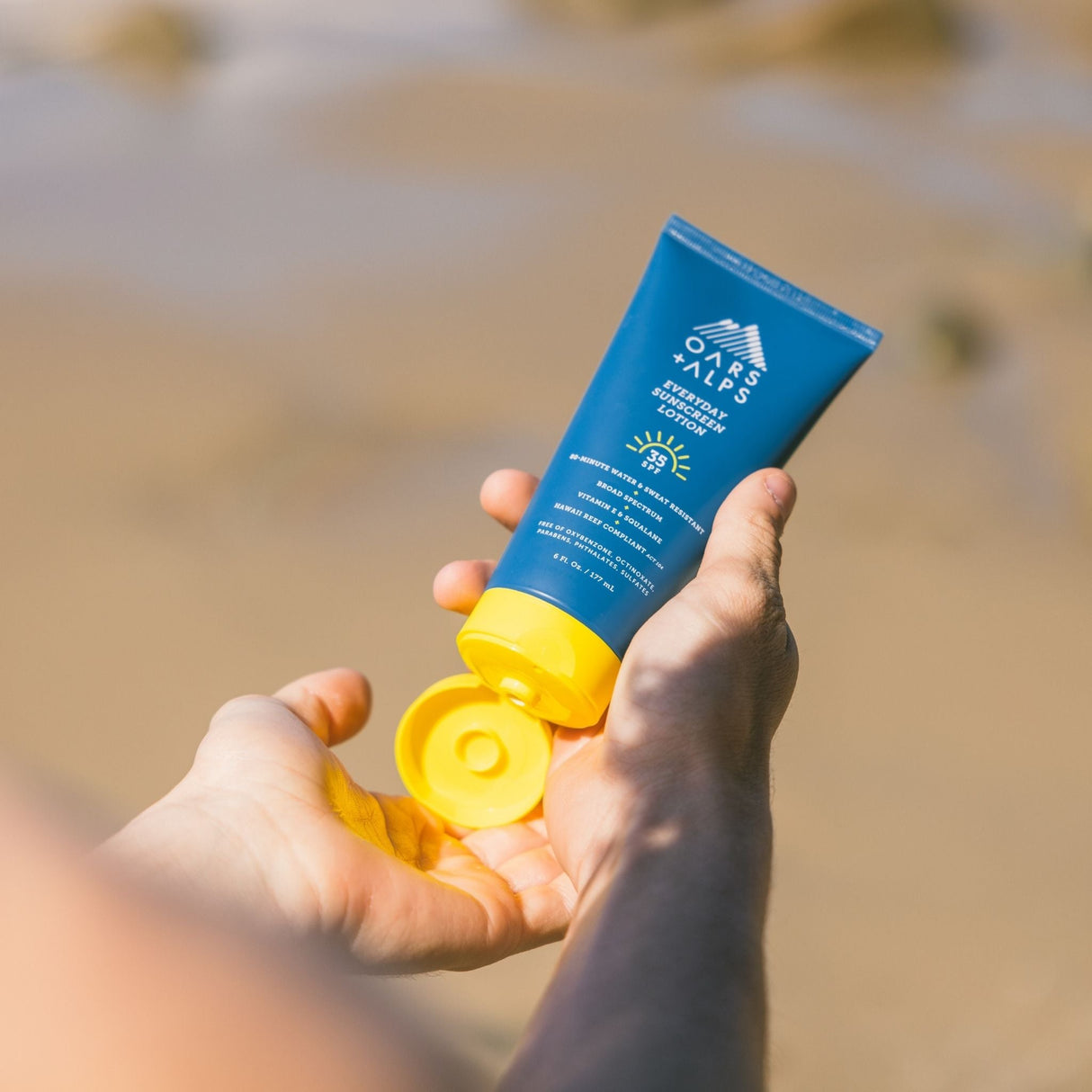 Everyday Sunscreen Lotion with SPF 35 From Oars + Alps