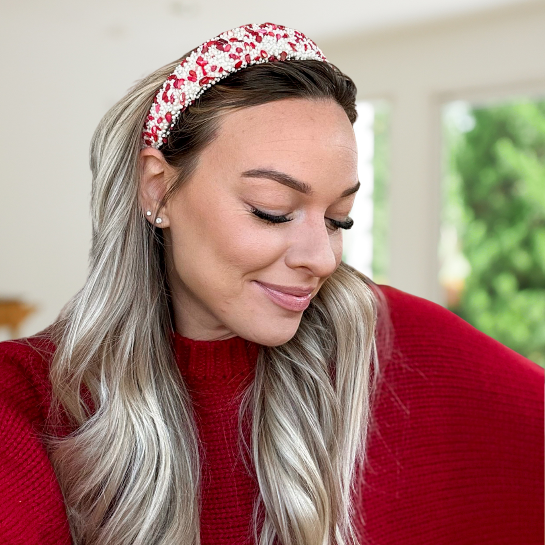 All That Glitters Headband -  Red From Headbands of Hope