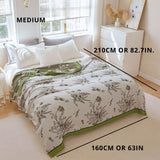 Reversible Pastoral Leaf Cotton Quilt from Moderny