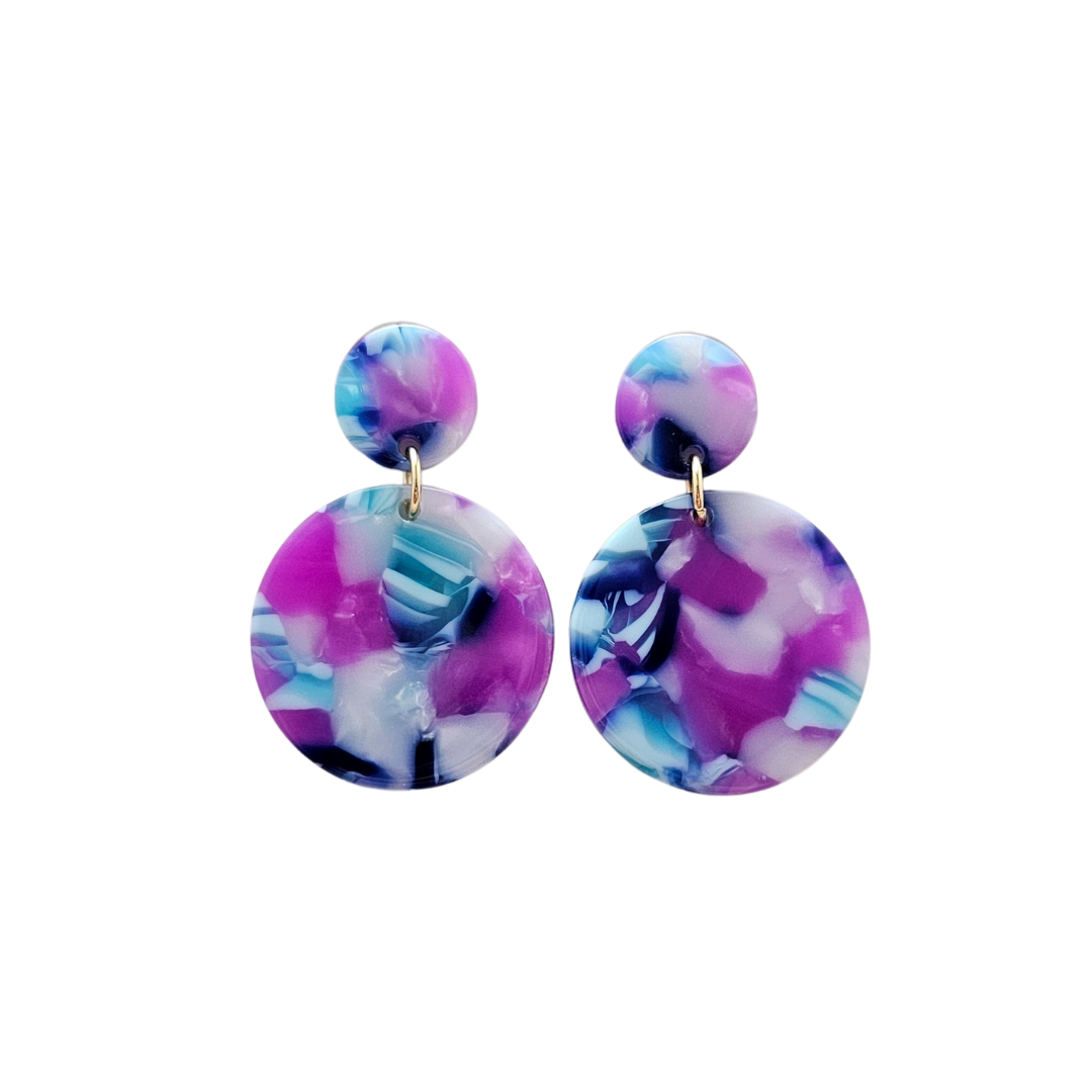 Addy Earrings - Purple Party from Spiffy & Splendid
