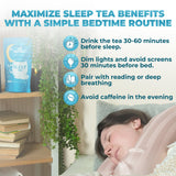 Herbal Sleep Tea With Sleep Guide, 60 Bags from Aprika Life