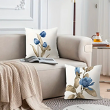 Blue Flowers Cushion Covers from Moderny