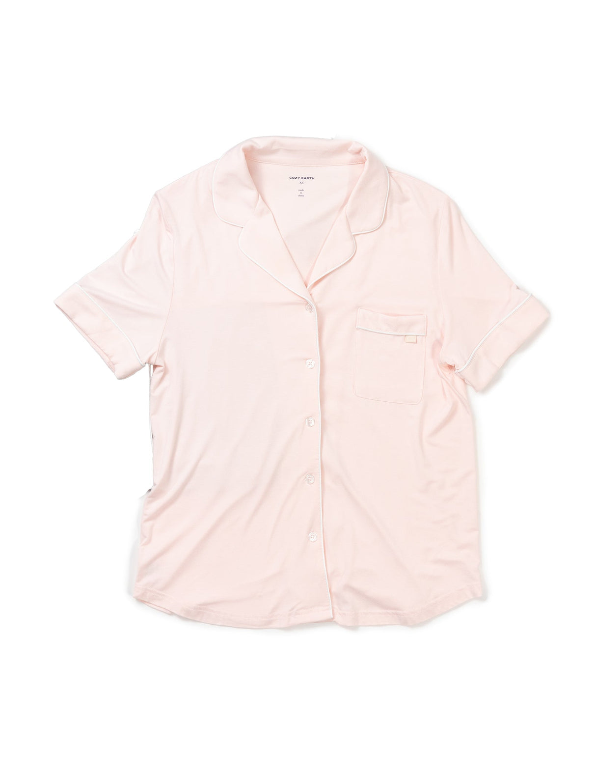 Women's Bamboo Stretch-Knit Short Sleeve & Pant Pajama Set from Cozy Earth