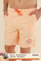 The Beach House | Orange Island Block Ball Hammock® Pouch 8" Swim Trunks from Shinesty