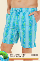The Conch Shell | Light Blue Retro Ball Hammock® Pouch 8" Swim Trunks from Shinesty