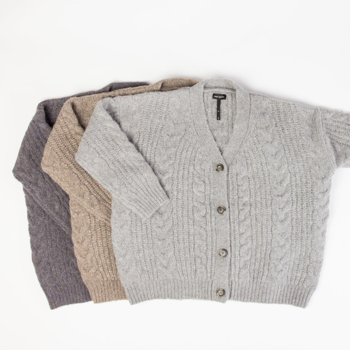 Oversized Cable Knit Cardigan from Cozy Earth