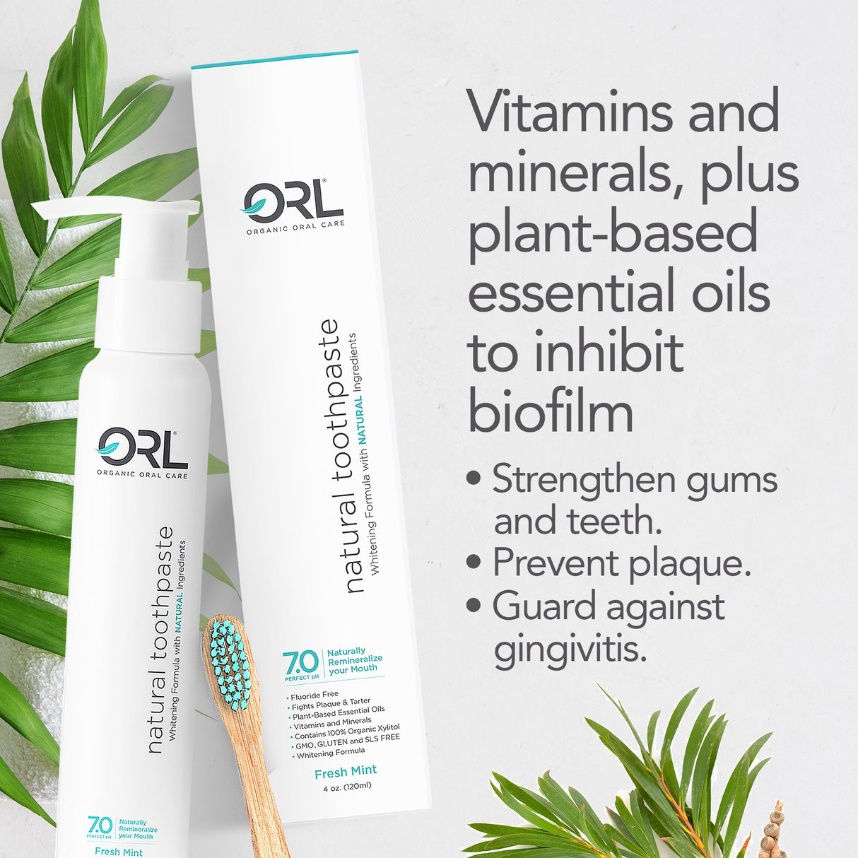 Fluoride-Free Organic & Natural Hydroxyapatite Toothpaste from ORL