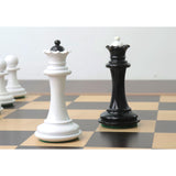 Soviet Reproduced 1940s' Chess Set- Chess Pieces Only - Black and White Lacquer Boxwood From Royal Chess Mall