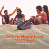 HyperGear Wave Water Resistant Wireless Speaker with Extended Battery Life (WATER-PRNT) from Jupiter Gear