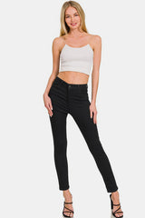 Zenana High Rise Skinny Jeans with Pockets from Enfance-Heureuse