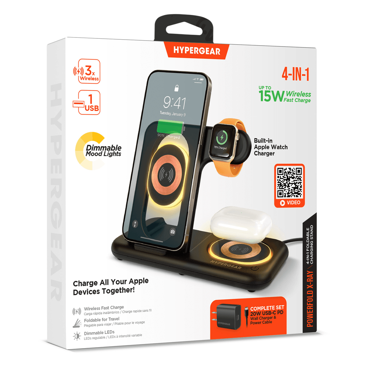 HyperGear 4 in 1 Wireless Charging Stand from Jupiter Gear Home
