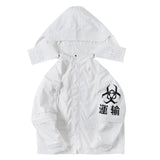 White Atom Bomb Shipment Windbreaker Jacket From Niepce Inc
