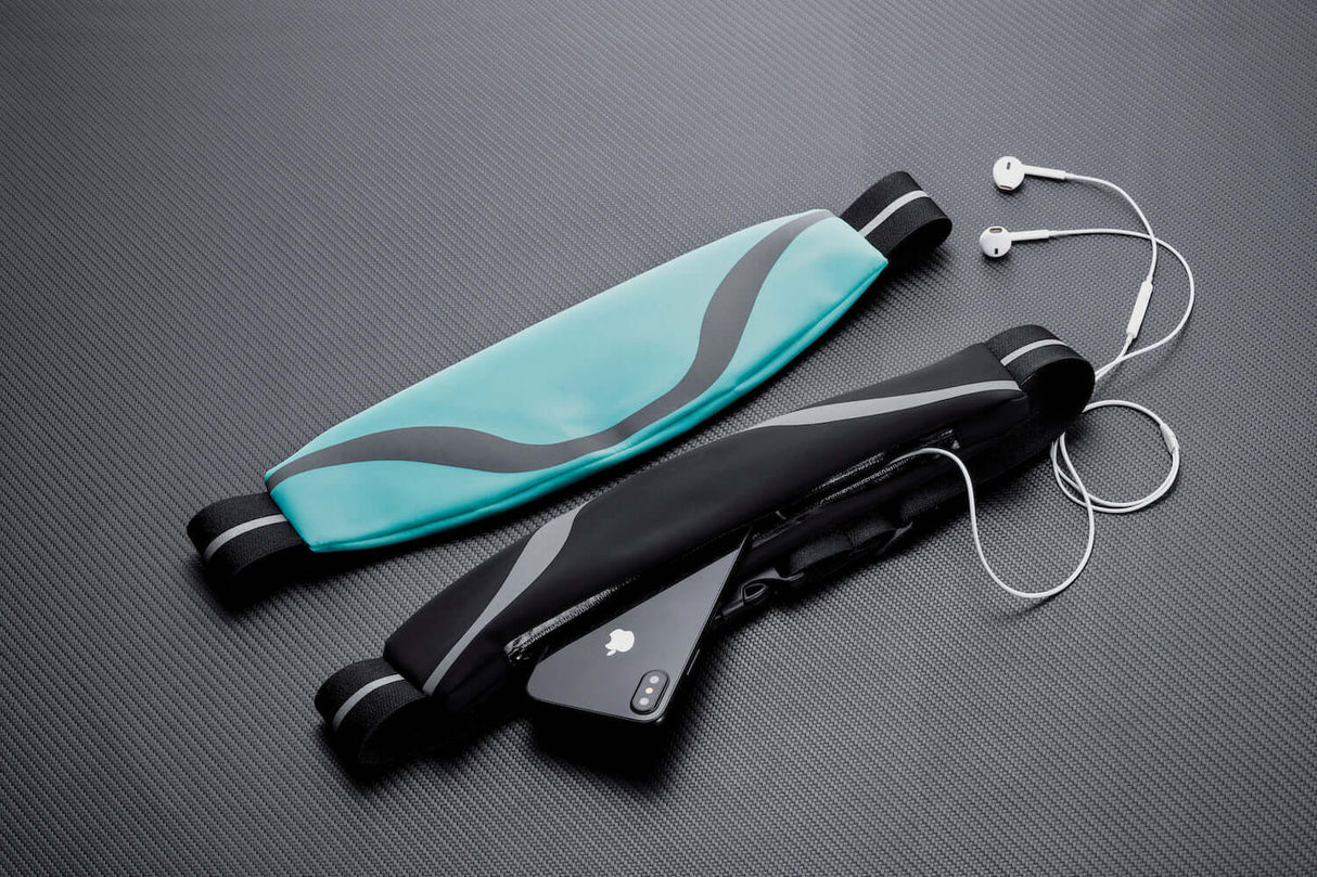 Water-Resistant Sport Waist Pack Running Belt with Reflective Strip from Jupiter Gear