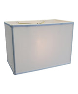 Rectangular 14"W x 10"H Drum Lampshade White From LampsUSA