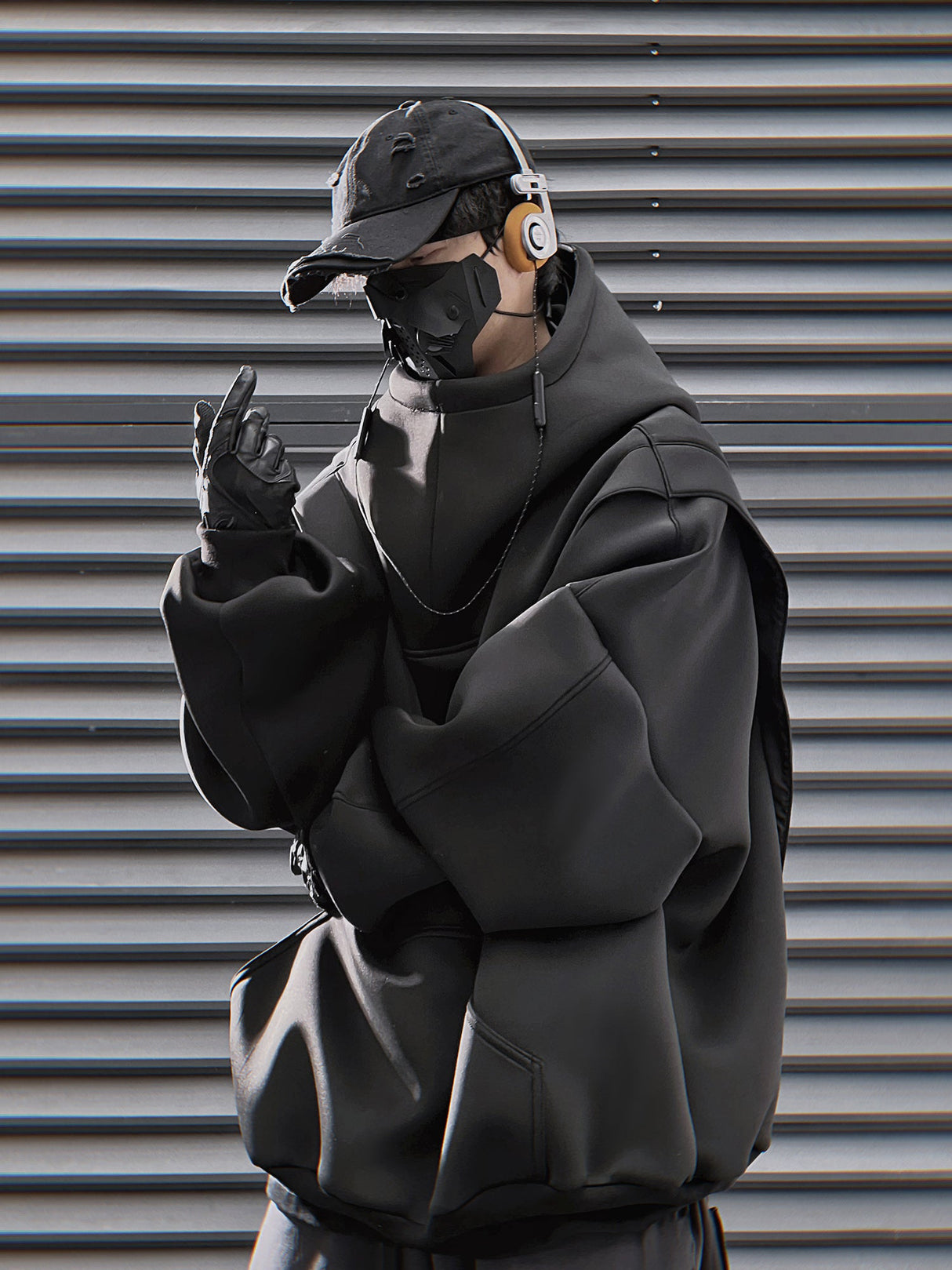 H50 Black Nexus Hoodie From Niepce Inc