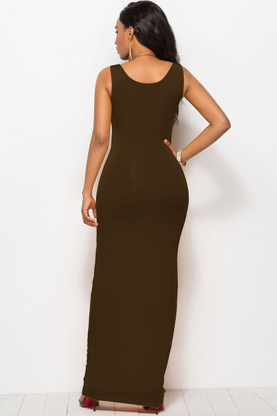 Scoop Neck Wide Strap Maxi Dress from Enfance-Heureuse