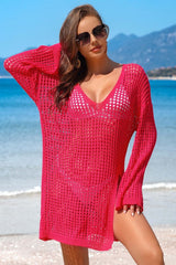 Crochet Side Split Beach Coverups Swimwear Dress from My Pampered Life Seattle