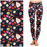 Love Struck Buttery Soft Leggings by Lipstick & Chrome From Quirks!