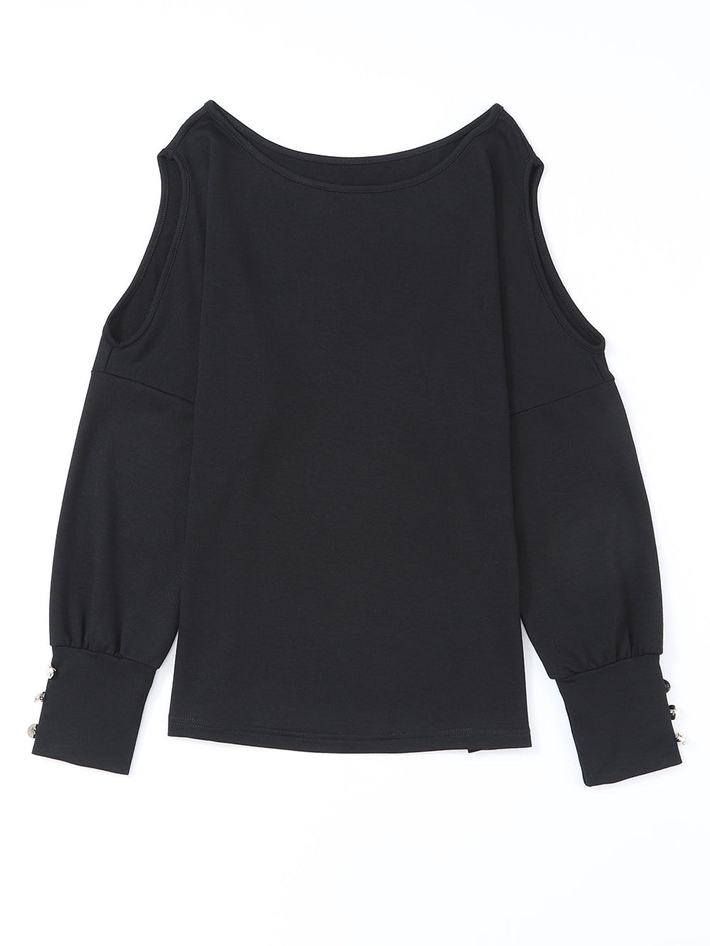 Black Cold Shoulder Top from MsDressly