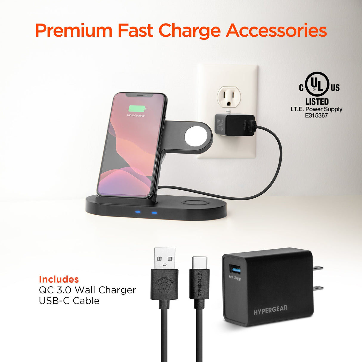 Hypergear 3-in-1 Wireless Charging Dock from Jupiter Gear Home