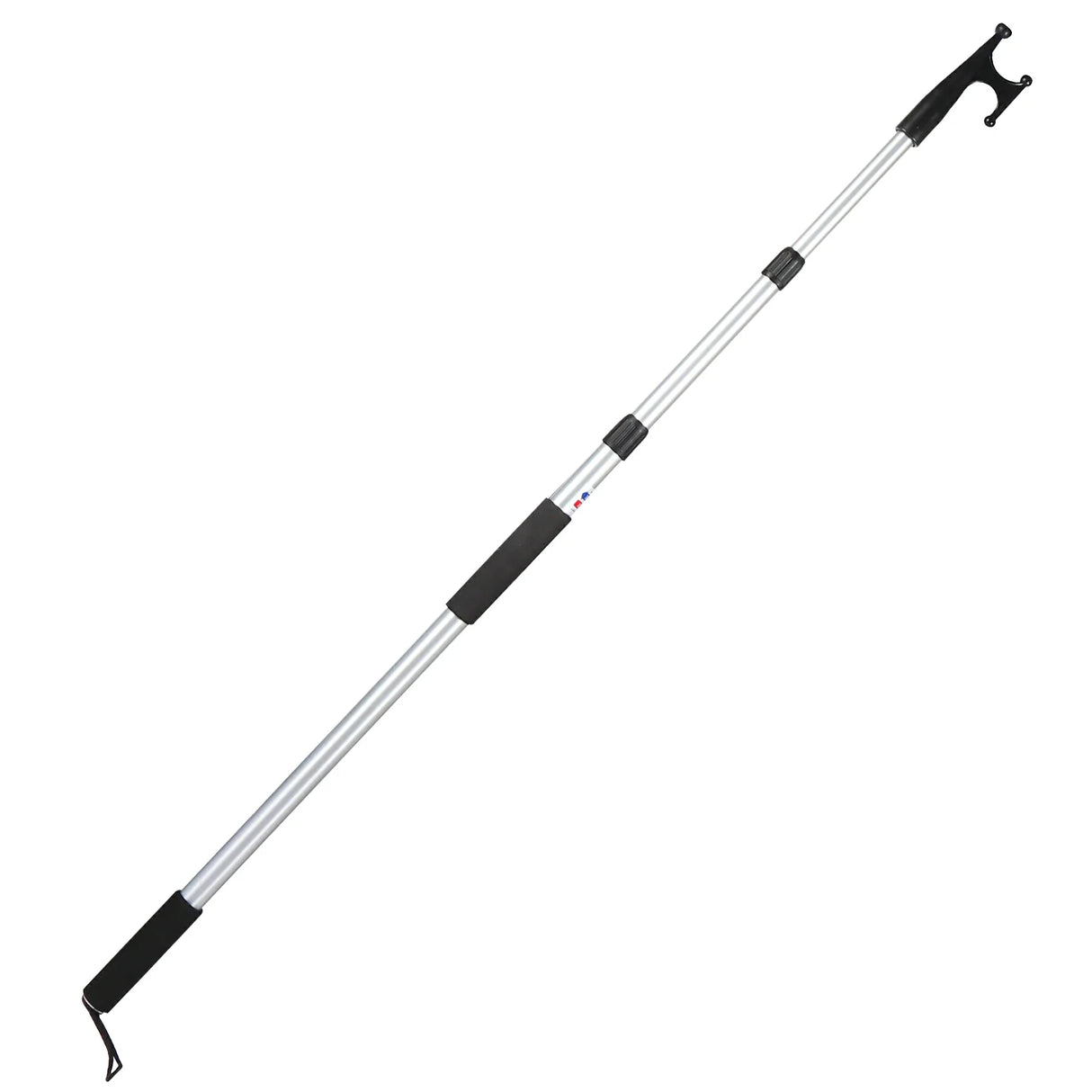 Aluminum Extendable 8ft/12ft Telescopic Boat Hook For Docking, Black/Silver From Redcamp