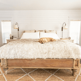 PupProtector™ Waterproof Throw Blanket - White with Brown Accents from Paw.com