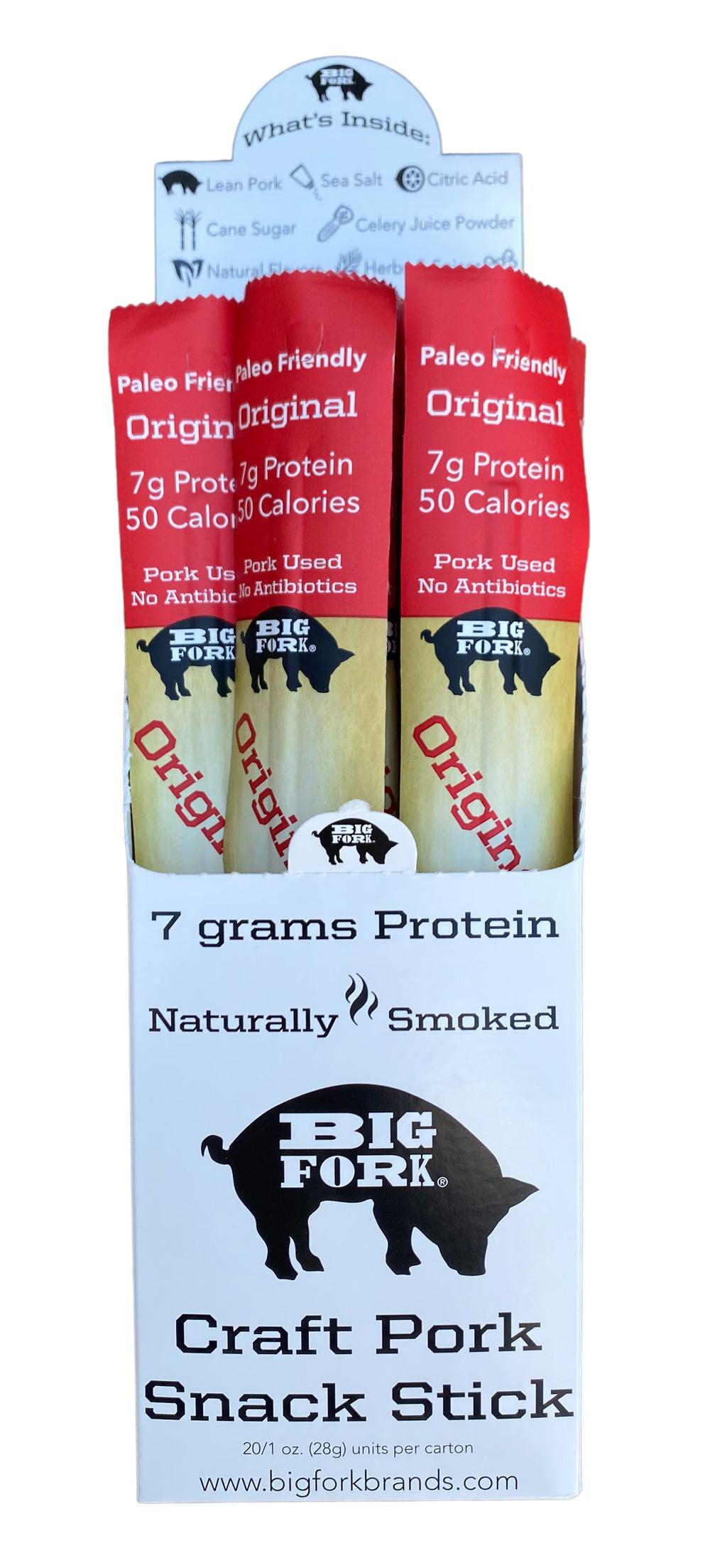 Craft Pork Snack Stick Sample (3 sticks total) from Big Fork Brands