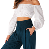 Deep Teal Harem Pants From LotusAndLuna