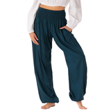 Deep Teal Harem Pants From LotusAndLuna