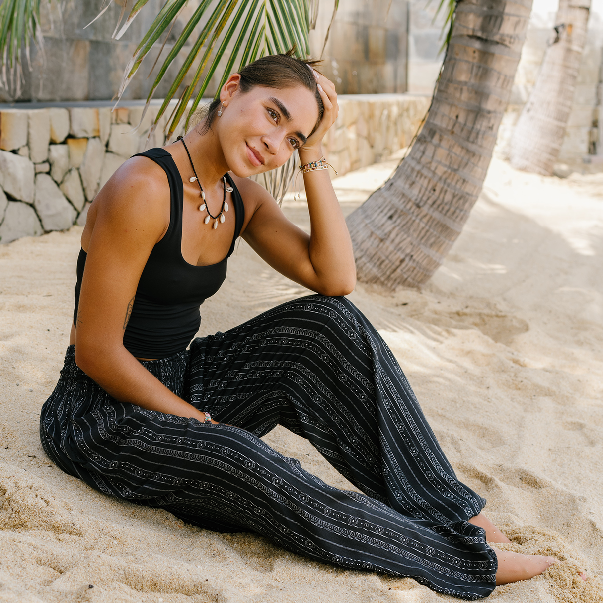 Akha Tribal Print Harem Pants From LotusAndLuna