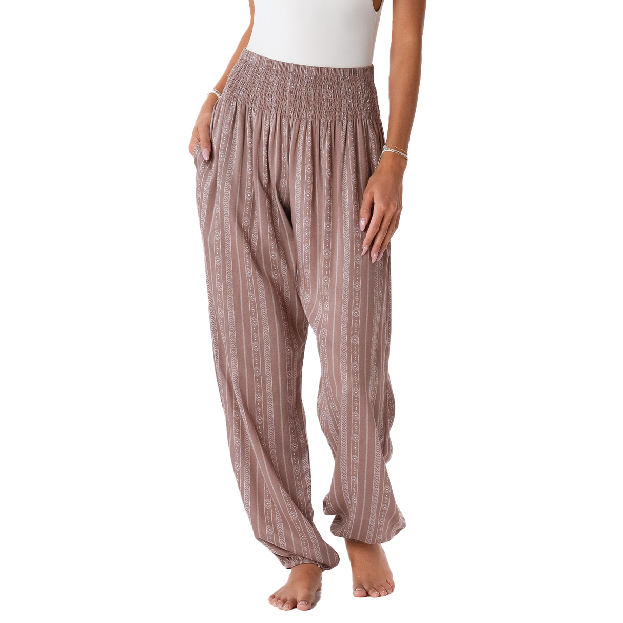 Yao Tribal Print Harem Pants From LotusAndLuna
