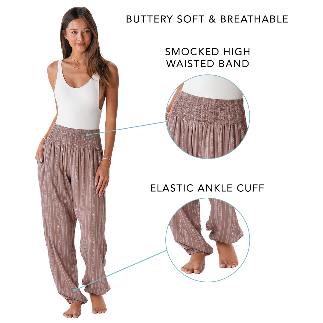 Yao Tribal Print Harem Pants From LotusAndLuna