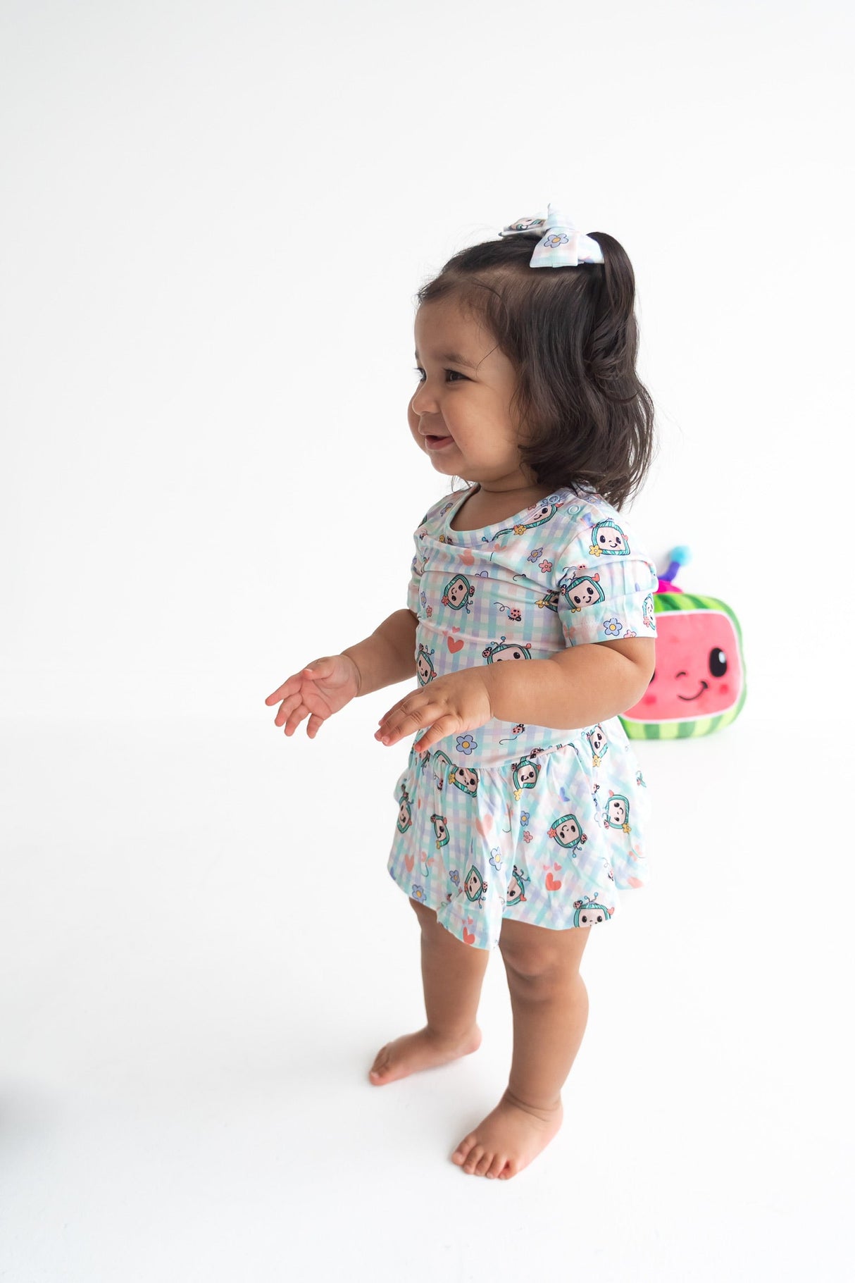 Dream Big Little Co x CoComelon SPRINGTIME MELON DREAM BODYSUIT DRESS from DREAM BIG LITTLE CO