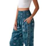Cosmic Teal Harem Pants From LotusAndLuna