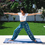 Cosmic Teal Harem Pants From LotusAndLuna
