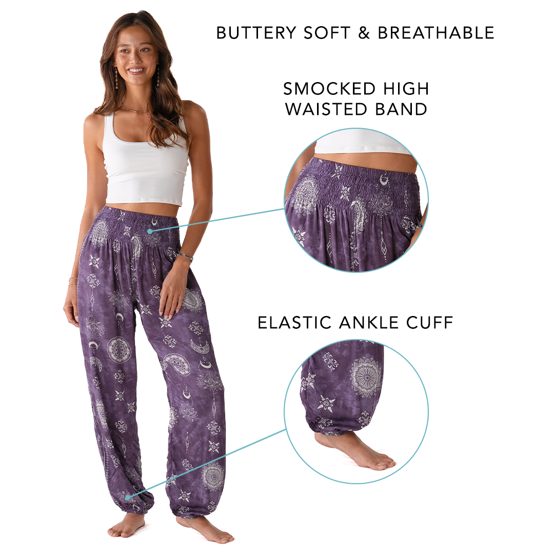 Mystic Plum Harem Pants From LotusAndLuna