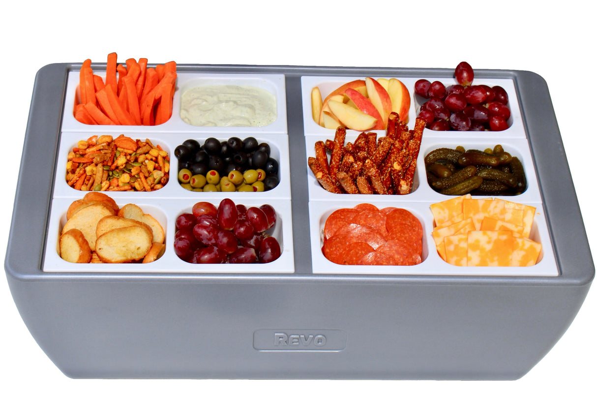 Dubler Party Cooler™ | Metallic Gray From REVO COOLERS, LLC