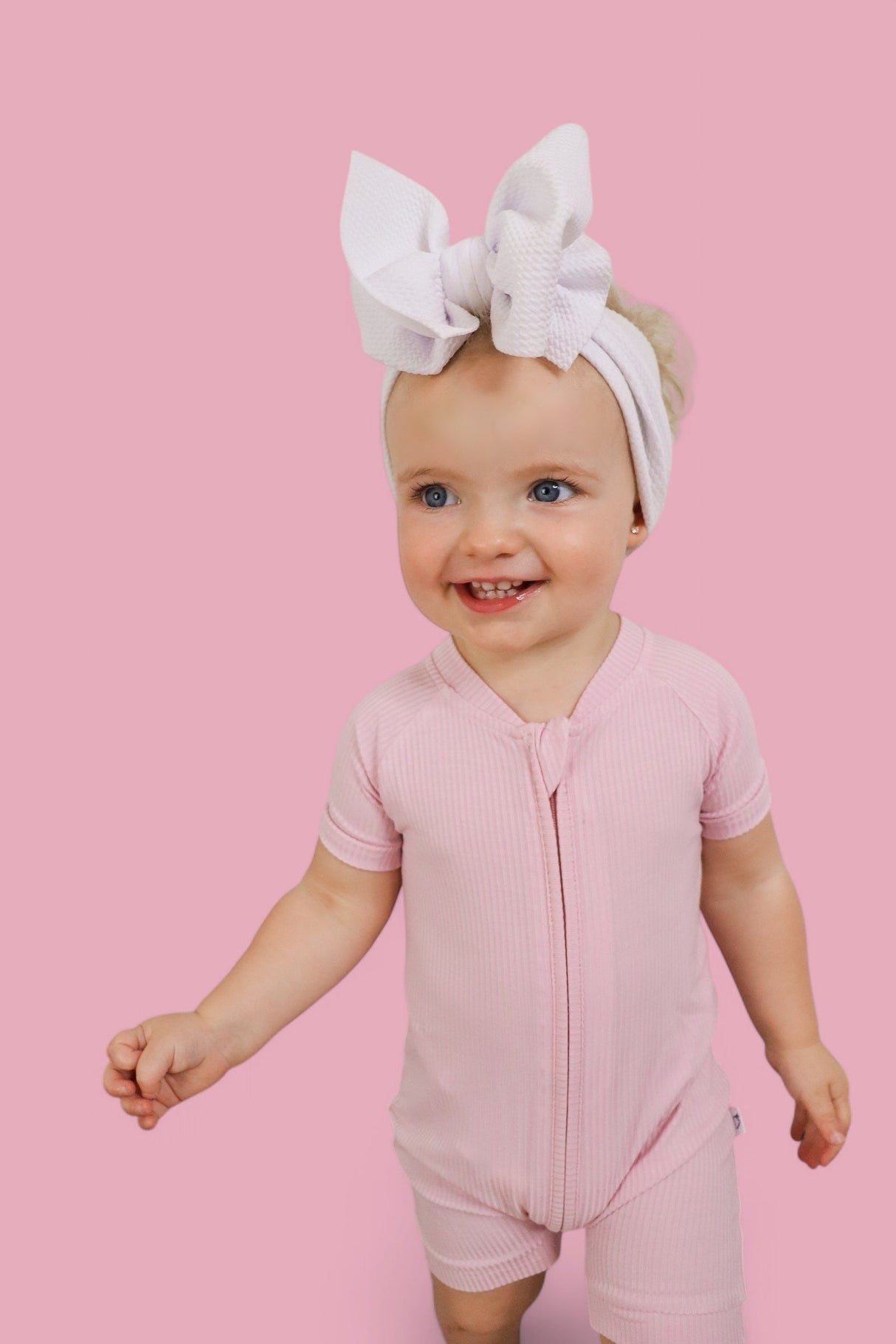 PINK ROSE RIB SHORTIE from DREAM BIG LITTLE CO