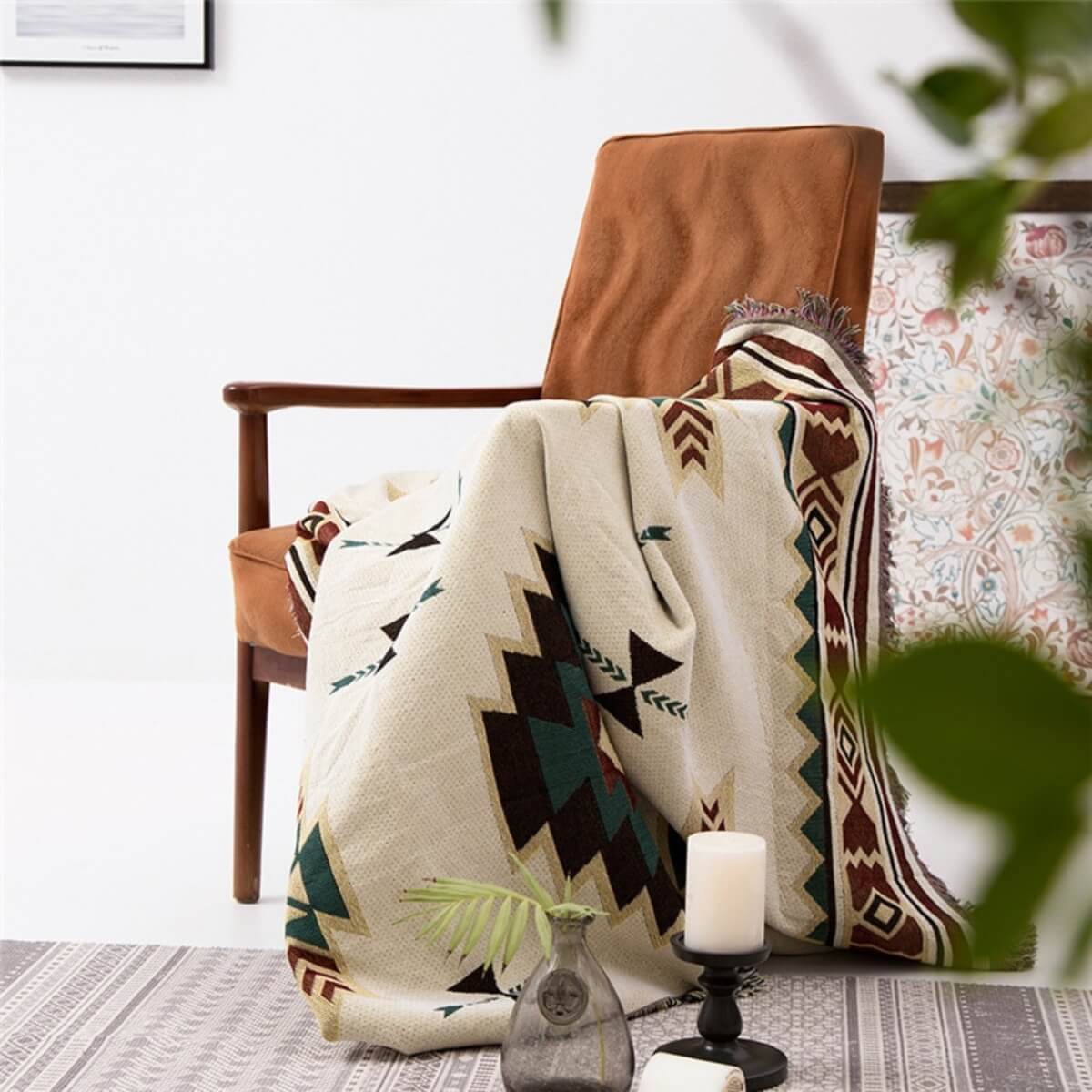 Geometric Aztec Blanket from Moderny