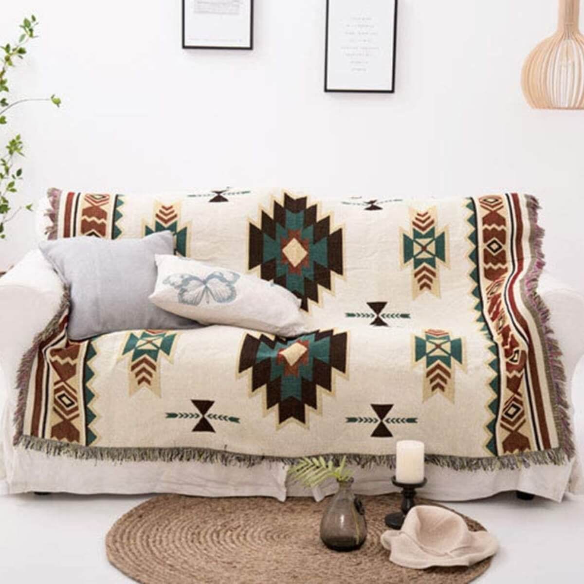 Geometric Aztec Blanket from Moderny