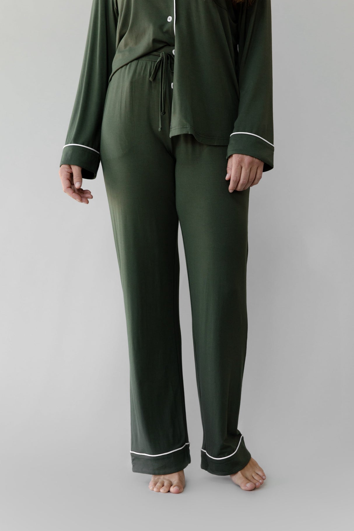 Women's Bamboo Stretch-Knit Long Sleeve Pajama Set from Cozy Earth
