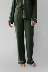 Women's Bamboo Stretch-Knit Long Sleeve Pajama Set from Cozy Earth