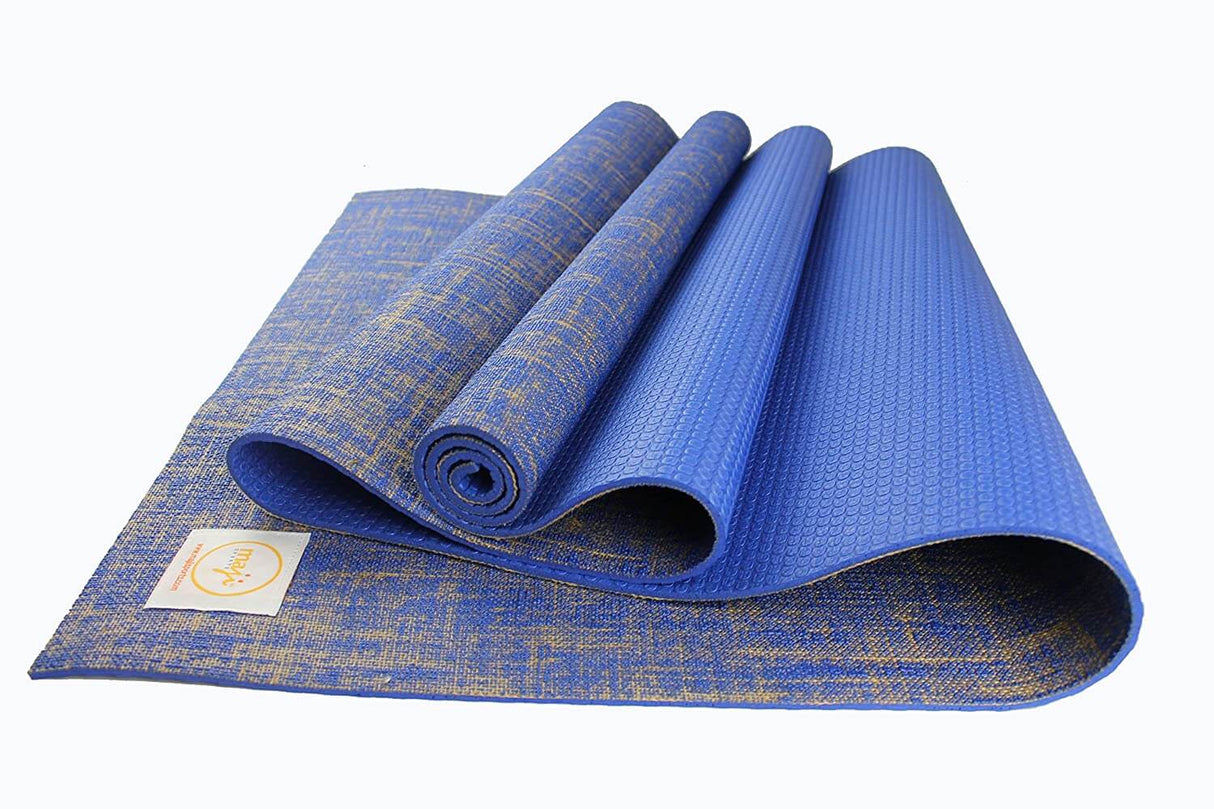 Jute Premium Eco Yoga Mat + Foot Massager (7.5cm x 17.5cm) from Jupiter Gear
